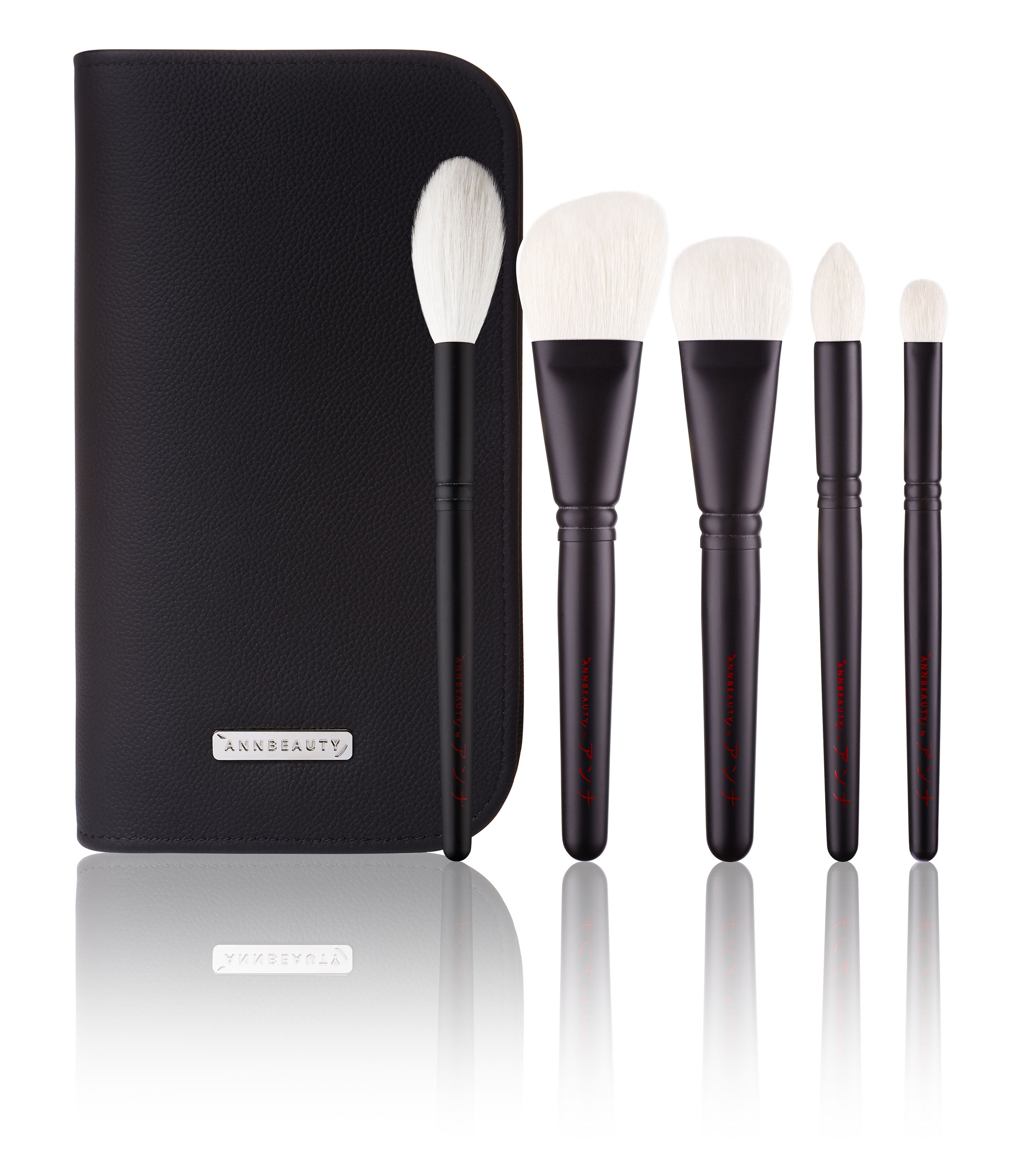 Кожаный пенал для кистей Annbeauty